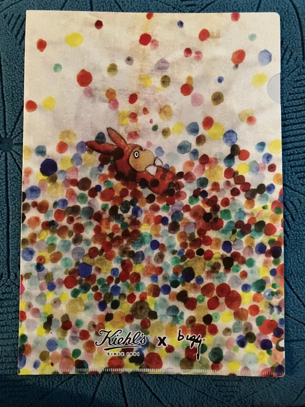 Kiehl's Happy Birthday Folder La Bwing Galerie (A-boy with Bunny/Rabbit Ears)